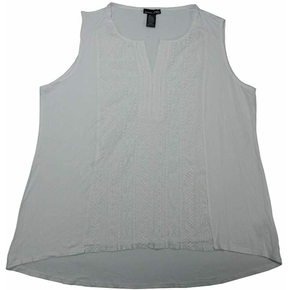 RXB Womens Sleeveless Blouse Tank Lace Crochet XL
